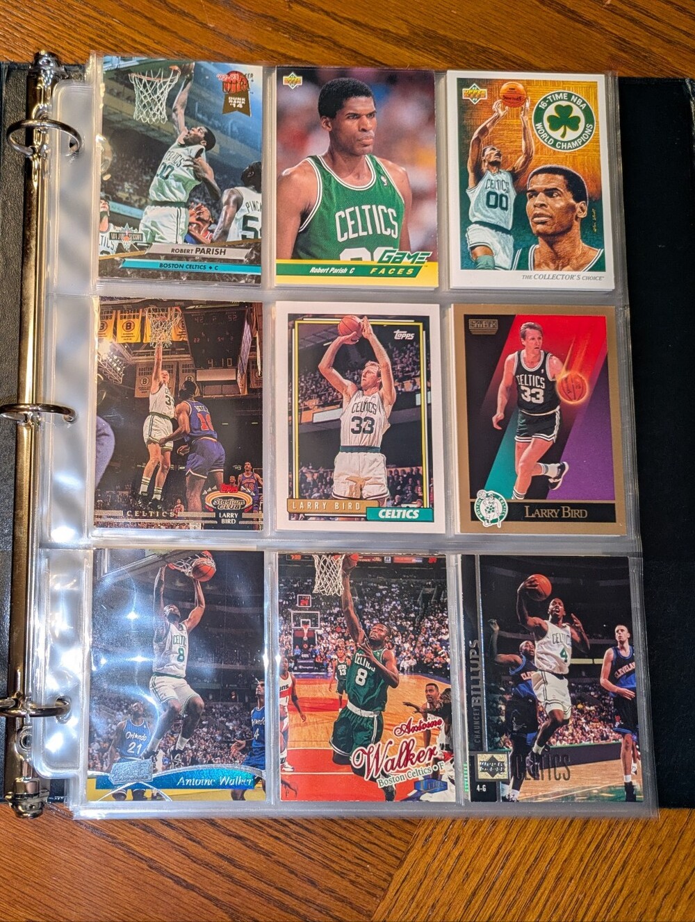 Boston Celtics Basketball Card Binder 🏀 100 Cards – Celtics Legends & Greats